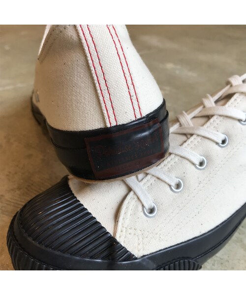 PRAS（プラス）の「PRAS "SHELLCAP LOW" / "シェルキャップロー"  (キナリ×ブラック)（スニーカー・メンズ・その他）」の5枚目の写真