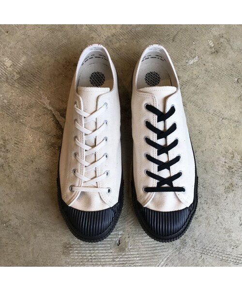 PRAS（プラス）の「PRAS "SHELLCAP LOW" / "シェルキャップロー"  (キナリ×ブラック)（スニーカー・メンズ・その他）」の7枚目の写真