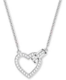 SWAROVSKI | Swarovski Silver-Tone Crystal Heart & Circle Pendant Necklace(ネックレス)