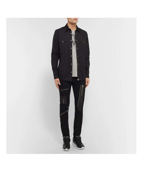 Alexander McQueen（アレキサンダーマックイーン）の「Alexander McQueen Exaggerated-Sole Leather Sneakers（スニーカー・メンズ・Black・Eu40/Eu41/Eu43/Eu43.5/Eu42/Eu42.5/Eu44/Eu44.5/Eu45.5）」の5枚目の写真