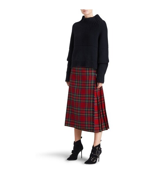 BURBERRY スカート アルパカ10%【BURBERRY バーバリーロンドン