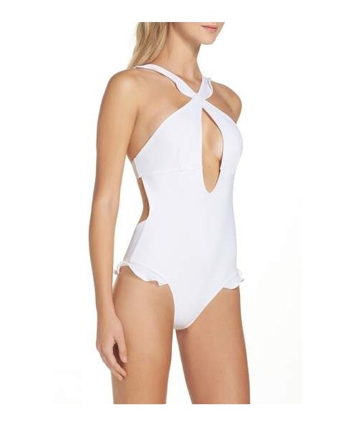 For Love & Lemons(フォーラブアンドレモン)の「For Love & Lemons Rodeo Keyhole One-Piece Swimsuit(水着・レディース・White・X-small/Medium/Large)」の2枚目の写真
