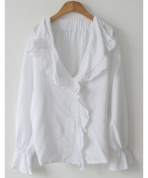 fd style | ビッグカラーフリルブラウス(シャツ/ブラウス)