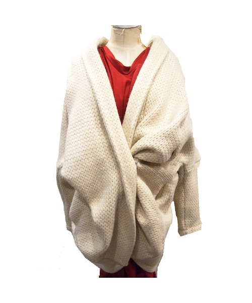 Ventriloquist(ヴェントリロクイスト)の「Ventriloquist ヴェントリロクィスト ローゲージリブカーディガン 残り1点(カーディガン/ボレロ・レディース・White・着丈70cm)」の1枚目の写真