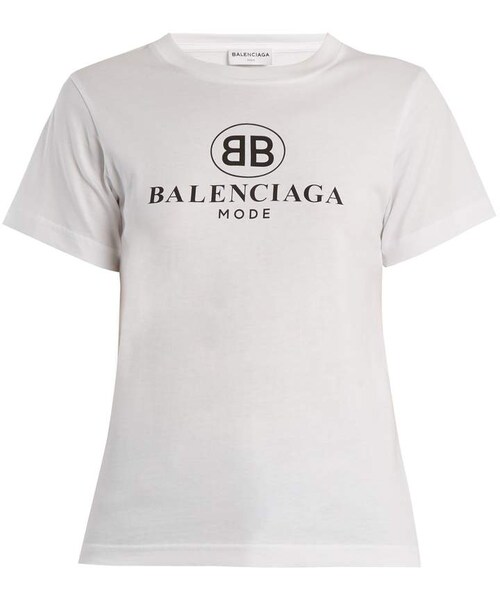BALENCIAGA（バレンシアガ）の「BALENCIAGA Logo-print cotton T-shirt 