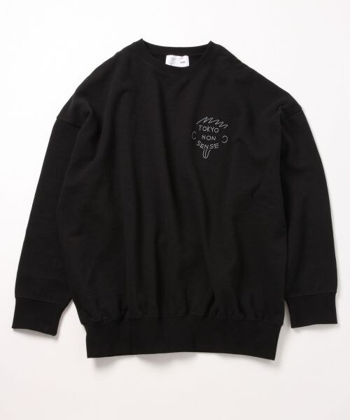 HARE（ハレ）の「TOKYO NONSENSE／題府基之×HARE BIGスエット（トップス・ホワイト系その他/オフホワイト/ブラック系その他/ブラック）」の6枚目の写真