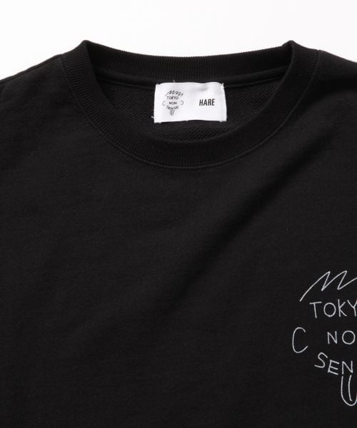 HARE（ハレ）の「TOKYO NONSENSE／題府基之×HARE BIGスエット（トップス・ホワイト系その他/オフホワイト/ブラック系その他/ブラック）」の7枚目の写真