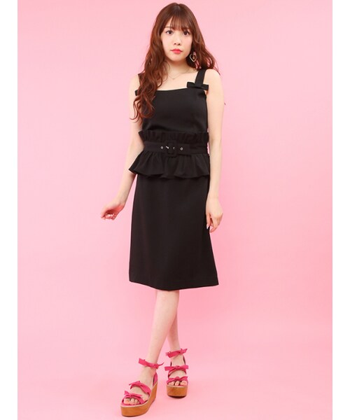 Honey Salon ハニーサロン フリルベルト付セットアップ 新品 Honey Salon ハニーサロン HONEY SALON フリルベルト付