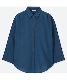 UNIQLO | リネンブレンドブラウス（7分袖）(シャツ/ブラウス)
