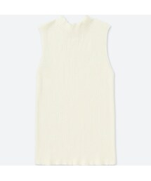 UNIQLO | UVカットリブノースリーブセーター＋EC(ニット/セーター)