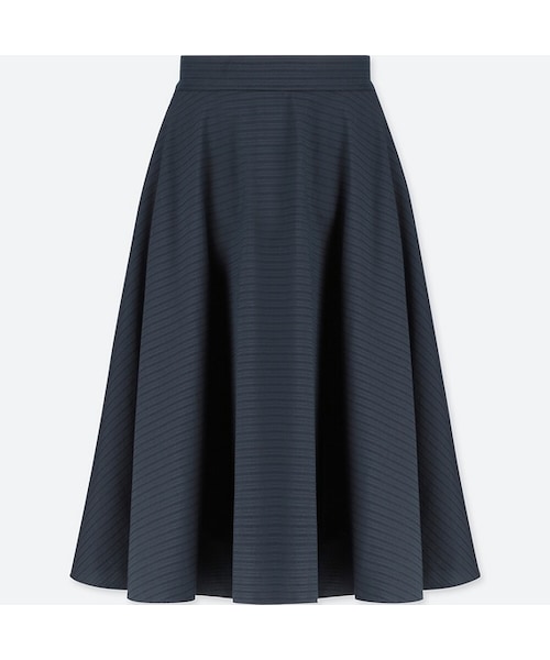 UNIQLO（ユニクロ）の「サーキュラースカート（丈短め65～69cm）（スカート・レディース・WHITE 00/ORANGE 26/NAVY 69/BLUE 67・XL/XS/XXL/S/M/L）」の3枚目の写真