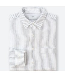 UNIQLO | プレミアムリネンストライプシャツ（長袖）(シャツ/ブラウス)