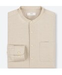 ユニクロ | リネンコットンスタンドカラーシャツ（長袖）＋EC(Shirts)