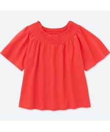 UNIQLO | GIRLS シャーリングT（半袖）(Tシャツ/カットソー)