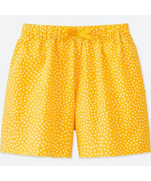 UNIQLO（ユニクロ）の「GIRLS イージーフレアショートパンツ（ドット）（その他パンツ・キッズ・BLUE 68/YELLOW 43/RED 13・150/130/140/110/120/100/160）」の2枚目の写真