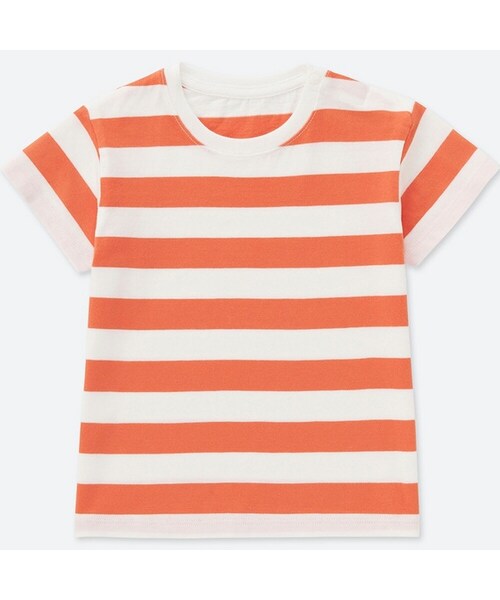 UNIQLO（ユニクロ）の「クルーネックT（半袖）（その他トップス・キッズ・BLACK 09/GREEN 53/ORANGE 23・80/100/90）」の3枚目の写真