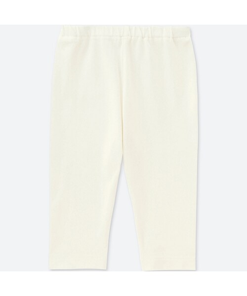 UNIQLO（ユニクロ）の「レギンス（7分丈）（その他ベビー用品・キッズ・GRAY 03/BLACK 09/OFF WHITE 01・70/90/100/80/110）」の2枚目の写真