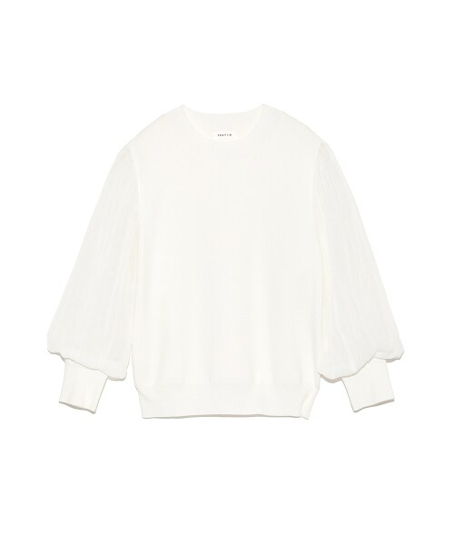 FRAY I.D（フレイアイディー）の「シフォンスリーブニットプルオーバー