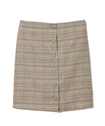 GRL | ボタンデザイングレンチェックスカート(スカート)