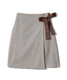 GRL | ギンガムチェックリボンラップスカート(スカート)