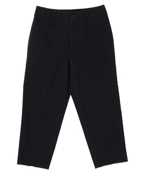 YECCA VECCA（イェッカヴェッカ）の「裾カットオフチノパンツ（パンツ・ベージュ/ネイビー・S/M）」の9枚目の写真