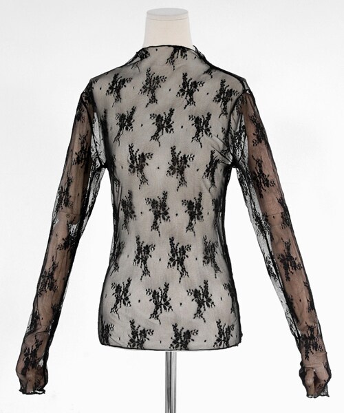 DHOLIC（ディーホリック）の「フローラルレースブラウス（シャツ/ブラウス・レディース・ベージュ/ブラック/ホワイト・FREE）」の3枚目の写真