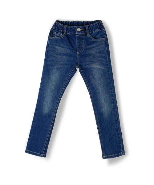 BRANSHES（ブランシェス）の「プレミアムストレッチデニムスキニーパンツ（デニムパンツ・キッズ・オフホワイト/ブルー/ネイビーブルー・80-150）」の2枚目の写真