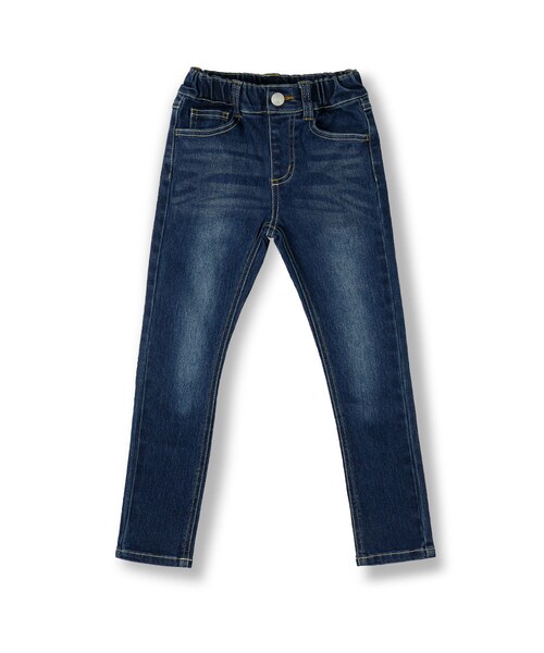 BRANSHES（ブランシェス）の「プレミアムストレッチデニムスキニーパンツ（デニムパンツ・キッズ・オフホワイト/ブルー/ネイビーブルー・80-150）」の3枚目の写真