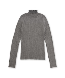 flower | bright rib knit ～ﾌﾞﾗｲﾄﾘﾌﾞﾆｯﾄ(Tシャツ/カットソー)