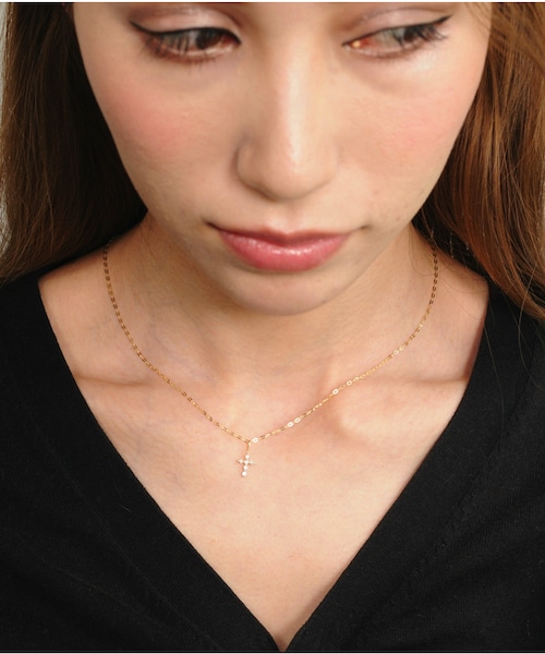 two ply（トゥープライ）の「トゥー プライ 623 オーバル チェーン つぶし長小判 ネックレス チェーン（ネックレス・レディース・ゴールド・40cm）」の6枚目の写真