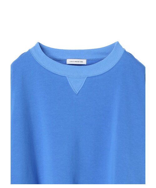 GARAGE OF GOOD CLOTHING（ガレージオブグッドクロージング）の「L&B ミニ裏毛トップ（トップス・オフホワイト/ブラック/ブルー・F）」の3枚目の写真