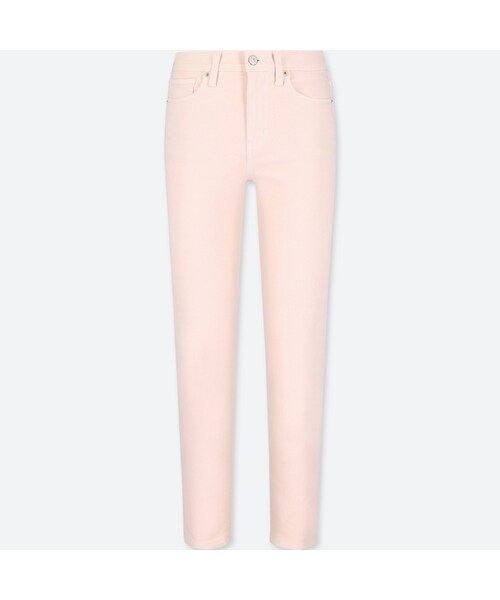 UNIQLO(ユニクロ)の「ハイライズシガレットジーンズ(デニムパンツ・レディース・BLUE 61/PINK 10/WHITE 00/OLIVE 56/YELLOW 41・29/34/26/25/32/23/28/30/27/22/21/36/24)」の5枚目の写真