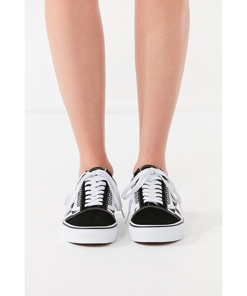 mixed checkerboard old skool vans