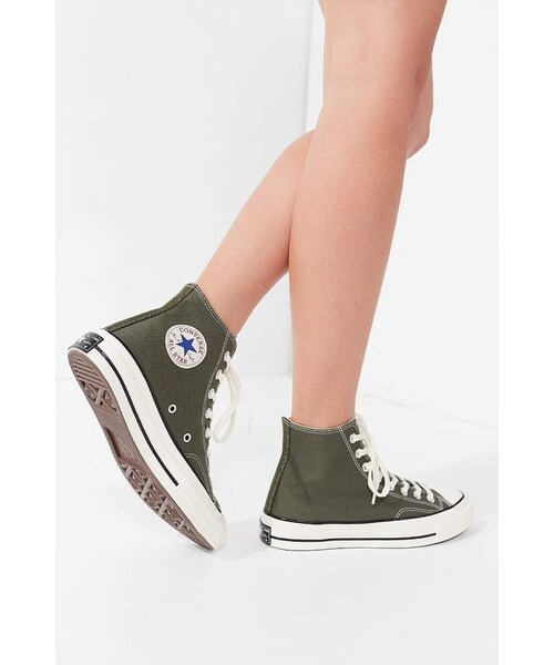 CONVERSE（コンバース）の「Converse Chuck Taylor All Star Canvas High Top Sneaker（スニーカー・レディース・Purple/Green・W 10.5/m 8.5/W 10/m 8/W 6.5/m 4.5/W 6/m 4/W 7.5/m 5.5/W 7/m 5/W 8.5/m 6.5/W 8/m 6/W 9.5/m 7.5/W 9/m 7）」の3枚目の写真