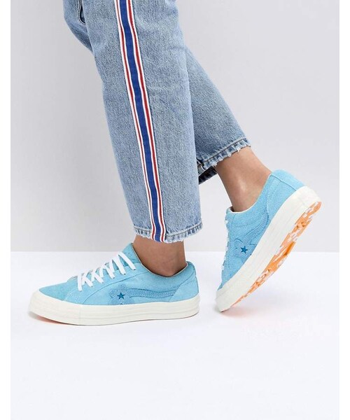 margen Justering sår CONVERSE（コンバース）の「Converse x Tyler The Creator Golf Le Fleur One Star  Sneakers in Blue（スニーカー）」 - WEAR