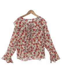Dailyabout | フリルポイントフラワー柄ブラウス(シャツ/ブラウス)