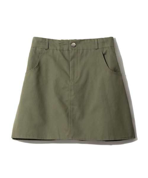 GRL（グレイル）の「台形スカート（スカート・レディース・ブラック/カーキ/オフホワイト/ダークオレンジ・M）」の3枚目の写真