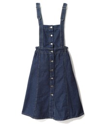 GRL | フロントボタンデニムジャンパースカート(スカート)