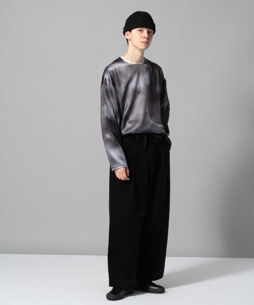 HARE(ハレ)の「サマーコールワイドパンツ(パンツ・オフホワイト/ブラック/グレー)」の6枚目の写真