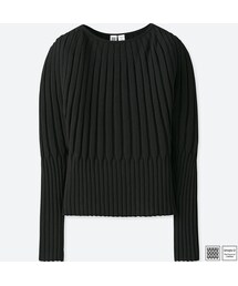 UNIQLO | 3Dリブバルーンクルーネックセーター（長袖）＋E(ニット/セーター)