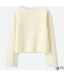 UNIQLO | コットンカシミヤボートネックセーター（長袖）＋E(ニット/セーター)