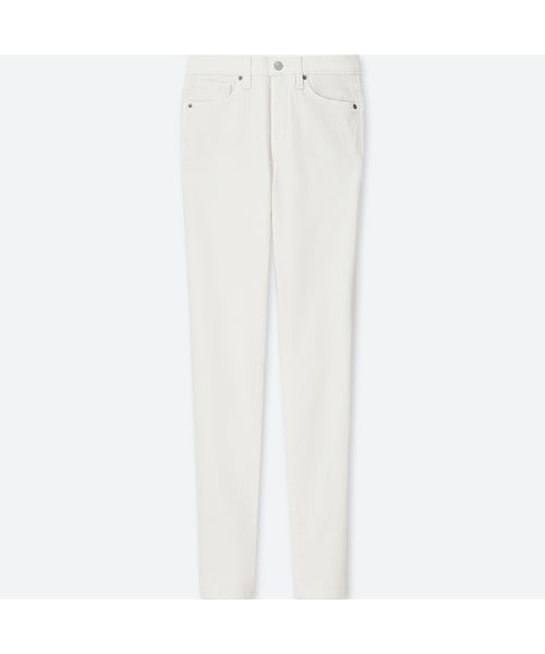 UNIQLO（ユニクロ）の「ハイライズシガレットジーンズ（丈長め82cm）＋EC（デニムパンツ・レディース・BLACK 09/BLUE 64/BLUE 67/YELLOW 41/BLUE 61/NAVY 69/PINK 10/WHITE 00/OLIVE 56・32/30/27/34/23/24/36/29/28/25/26/22/21）」の2枚目の写真