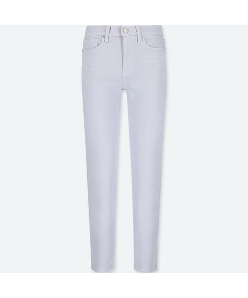 UNIQLO（ユニクロ）の「ハイライズシガレットジーンズ（丈長め82cm）＋EC（デニムパンツ・レディース・BLACK 09/BLUE 64/BLUE 67/YELLOW 41/BLUE 61/NAVY 69/PINK 10/WHITE 00/OLIVE 56・32/30/27/34/23/24/36/29/28/25/26/22/21）」の6枚目の写真