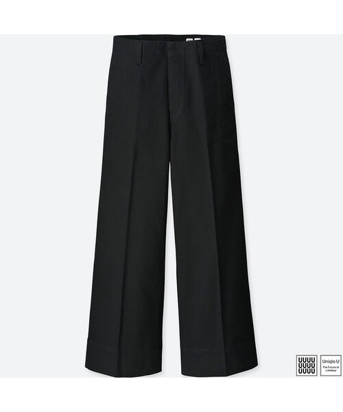 UNIQLO（ユニクロ）の「ハイライズワイドアンクルジーンズ＋E（デニムパンツ・レディース・OFF WHITE 01/BLACK 09/BLUE 68/BLUE 65・24/22/29/25/26/27/23/28）」の2枚目の写真