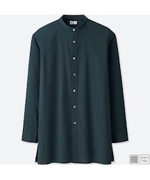 UNIQLO | スタンドカラーシャツ（長袖）＋E(シャツ/ブラウス)