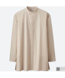 UNIQLO | ストライプスタンドカラーシャツ（長袖）＋E(シャツ/ブラウス)
