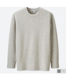 UNIQLO | コットンカシミヤクルーネックセーター（長袖）＋E(ニット/セーター)