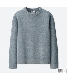 UNIQLO | コットンクルーネックセーター（長袖）＋E(ニット/セーター)