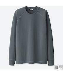 UNIQLO | ウルトラストレッチドライクルーネックＴ（長袖）(Tシャツ/カットソー)