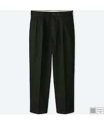 UNIQLO | ワイドフィットタックパンツ（コットン）＋E(その他パンツ)